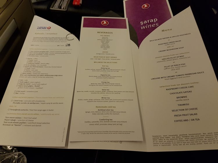 Turkish Airlines business class